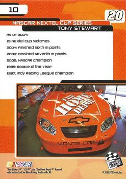 2005 Press Pass Trackside #10 Tony Stewart Back