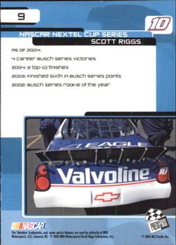 2005 Press Pass Trackside #9 Scott Riggs Back