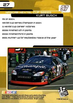 2005 Press Pass Trackside #27 Kurt Busch Back