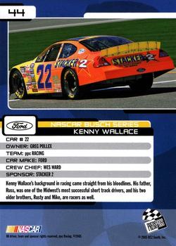 2005 Press Pass Trackside #44 Kenny Wallace Back