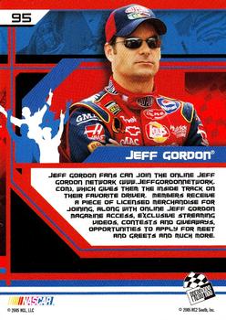 2005 Press Pass Trackside #95 Jeff Gordon Back