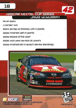 2005 Press Pass Trackside #18 Jamie McMurray Back