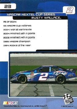 2005 Press Pass Trackside #23 Rusty Wallace Back