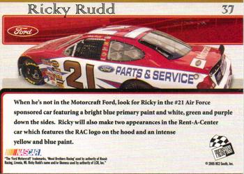2005 Press Pass VIP #37 Ricky Rudd's Car Back
