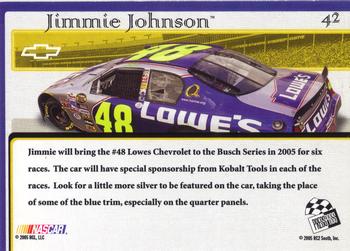 2005 Press Pass VIP #42 Jimmie Johnson's Car Back