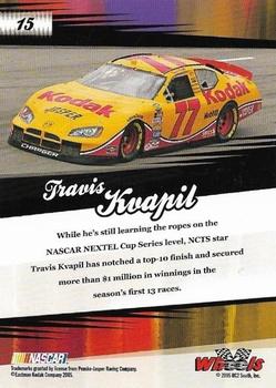2005 Wheels American Thunder #15 Travis Kvapil Back