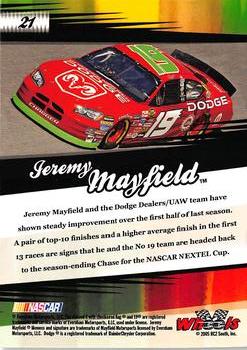2005 Wheels American Thunder #21 Jeremy Mayfield Back