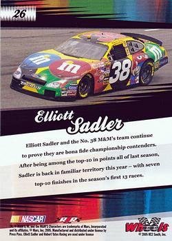2005 Wheels American Thunder #26 Elliott Sadler Back
