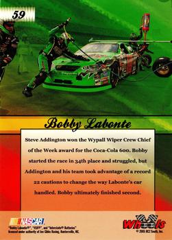 2005 Wheels American Thunder #59 Bobby Labonte Back