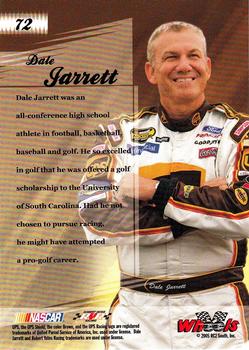 2005 Wheels American Thunder #72 Dale Jarrett Back