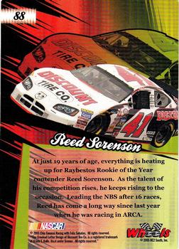 2005 Wheels American Thunder #88 Reed Sorenson Back