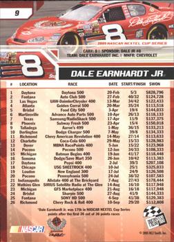 2006 Press Pass #9 Dale Earnhardt Jr. Back