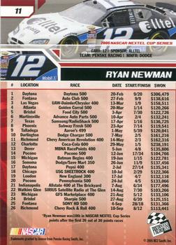 2006 Press Pass #11 Ryan Newman Back