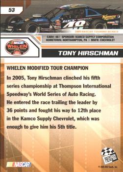 2006 Press Pass #53 Tony Hirschman Back