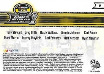 2006 Press Pass #0 Cup Chase 10 Back