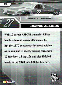 2006 Press Pass #63 Donnie Allison Back