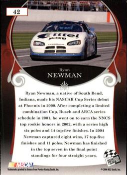 2006 Press Pass Legends #42 Ryan Newman Back