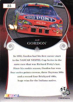 2006 Press Pass Legends #35 Jeff Gordon Back