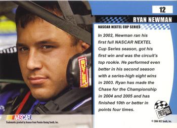 2006 Press Pass Optima #12 Ryan Newman Back