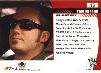 2006 Press Pass Optima #36 Paul Menard Back