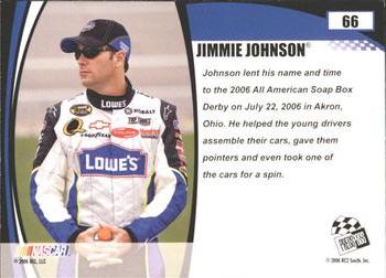 2006 Press Pass Optima #66 Jimmie Johnson Back