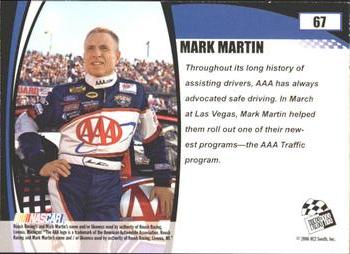 2006 Press Pass Optima #67 Mark Martin Back