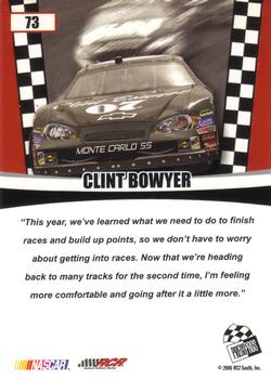 2006 Press Pass Optima #73 Clint Bowyer Back