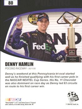 2006 Press Pass Optima #80 Denny Hamlin Back
