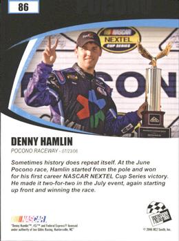 2006 Press Pass Optima #86 Denny Hamlin Back