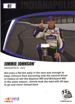 2006 Press Pass Optima #87 Jimmie Johnson Back