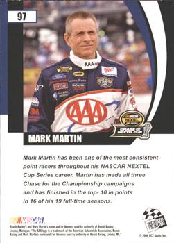 2006 Press Pass Optima #97 Mark Martin Back