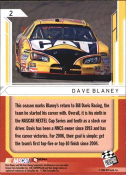 2006 Press Pass Stealth #2 Dave Blaney Back