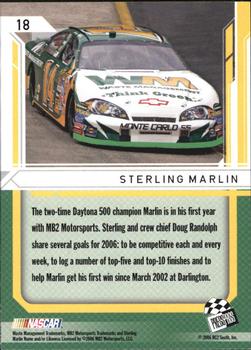 2006 Press Pass Stealth #18 Sterling Marlin Back
