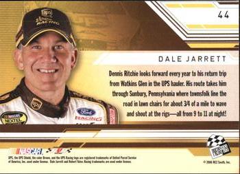 2006 Press Pass Stealth #44 Dale Jarrett's Rig Back