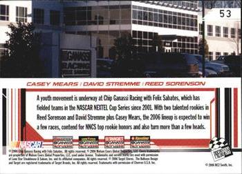 2006 Press Pass Stealth #53 Chip Ganassi Racing with Felix Sabates Back