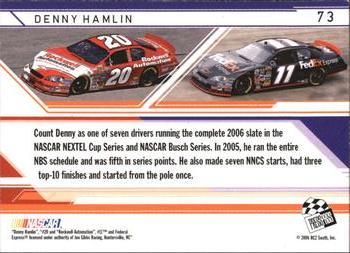 2006 Press Pass Stealth #73 Denny Hamlin Back