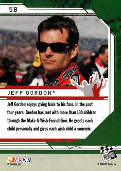 2006 Press Pass Stealth #58 Jeff Gordon Back