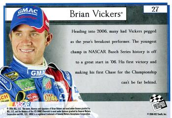 2006 Press Pass VIP #27 Brian Vickers Back