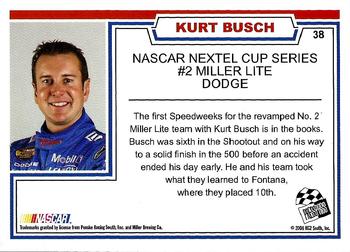 2006 Traks #38 Kurt Busch's Car Back