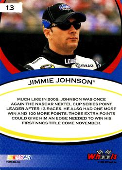 2006 Wheels American Thunder #13 Jimmie Johnson Back