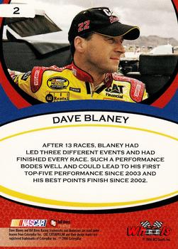 2006 Wheels American Thunder #2 Dave Blaney Back