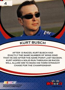 2006 Wheels American Thunder #4 Kurt Busch Back