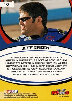 2006 Wheels American Thunder #10 Jeff Green Back