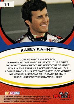 2006 Wheels American Thunder #14 Kasey Kahne Back