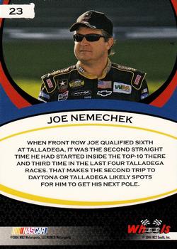 2006 Wheels American Thunder #23 Joe Nemechek Back