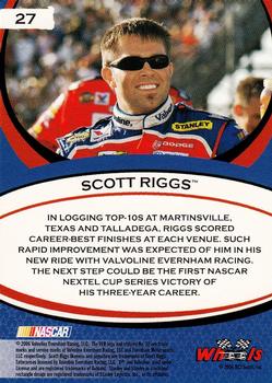 2006 Wheels American Thunder #27 Scott Riggs Back