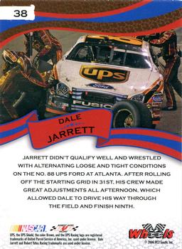 2006 Wheels American Thunder #38 Dale Jarrett Back