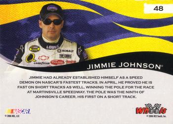 2006 Wheels American Thunder #48 Jimmie Johnson's Car Back