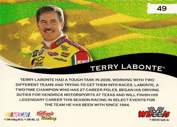 2006 Wheels American Thunder #49 Terry Labonte's Car Back