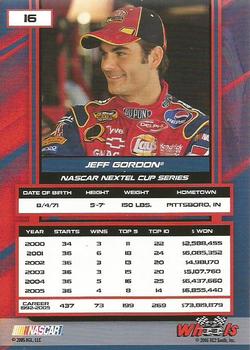 2006 Wheels High Gear #16b Jeff Gordon Back